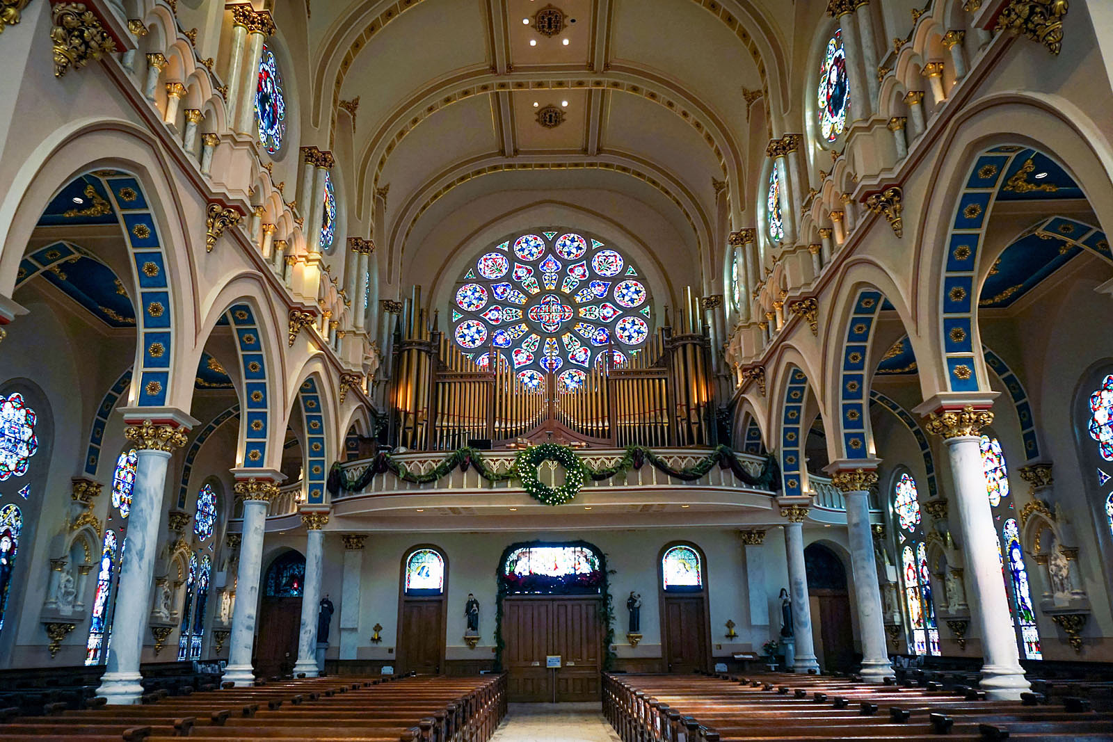 Interior of St. Joseph Catholic Church.