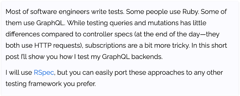 Screenshot from a part of the article "Ruby shebang behavior"