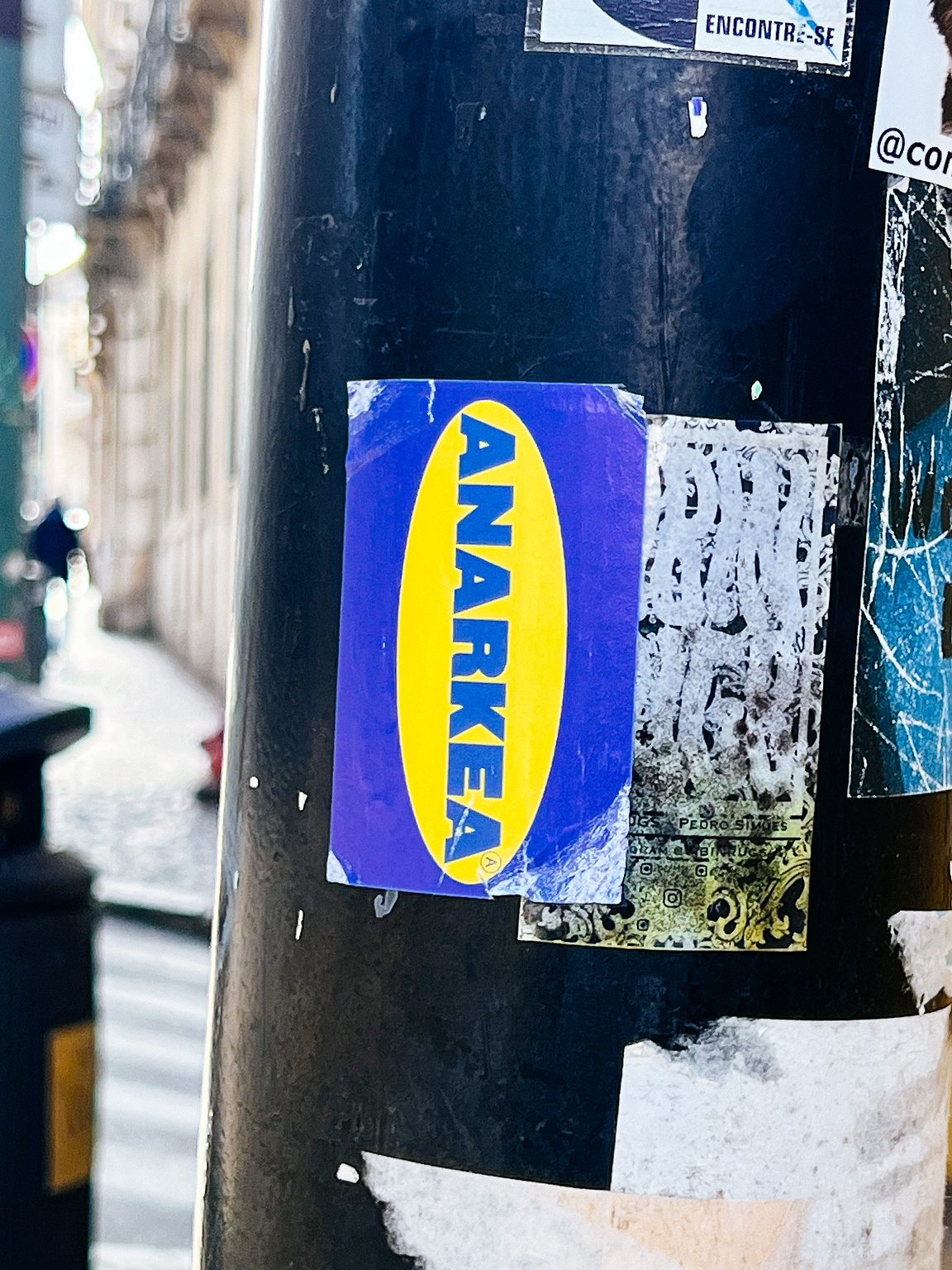 "Anarkea", in a logo that resembles IKEA. 