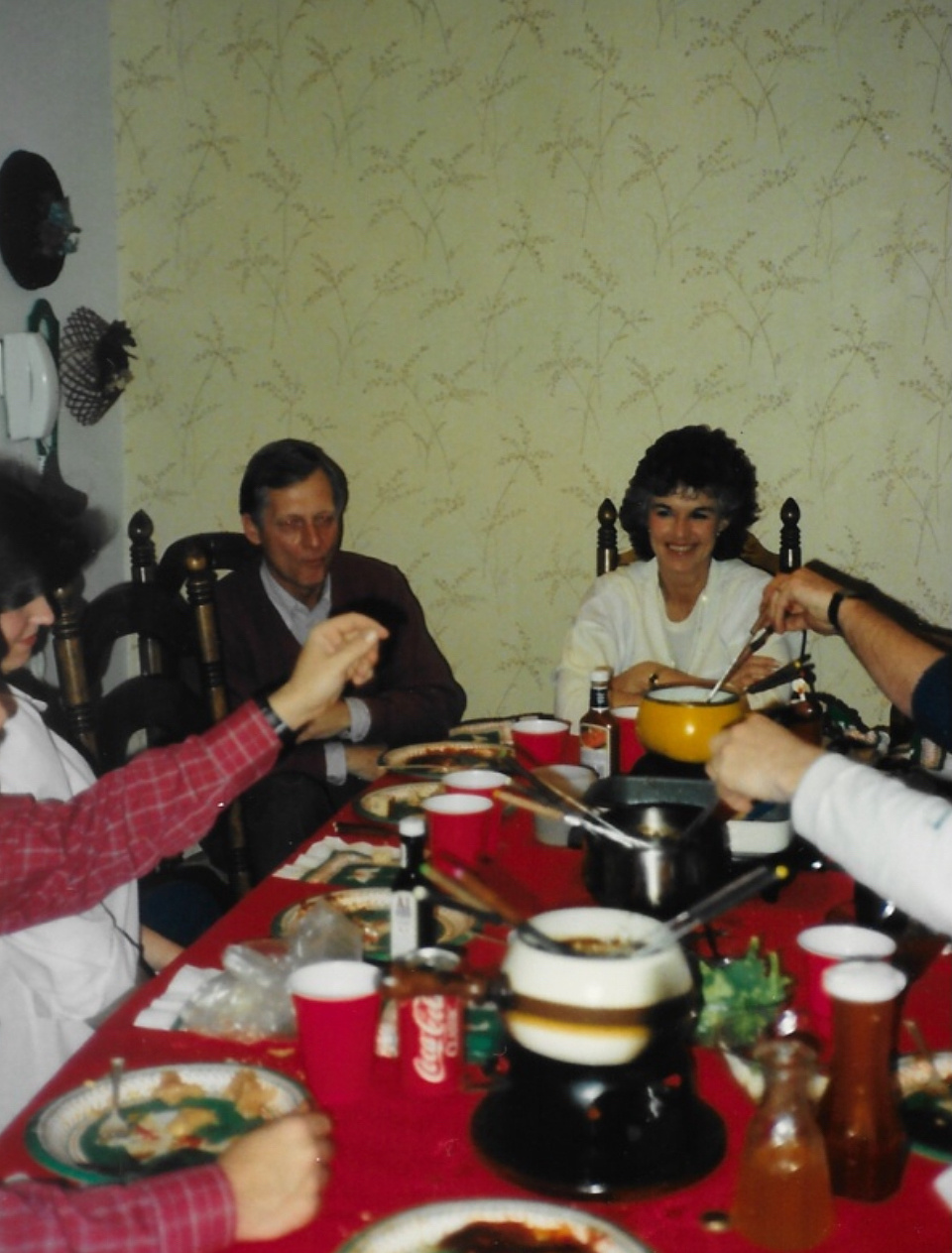 Papa Bill and my grandmother at Christmas