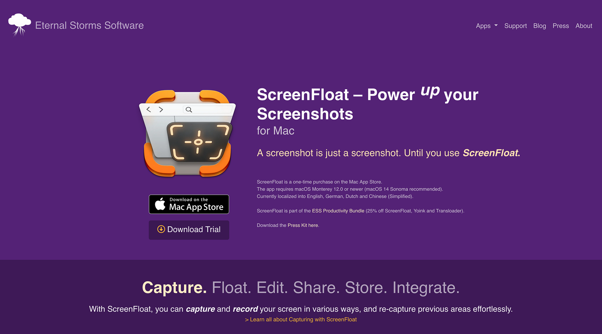 ScreenFloat Homepage Screenshot (2024-08-13)