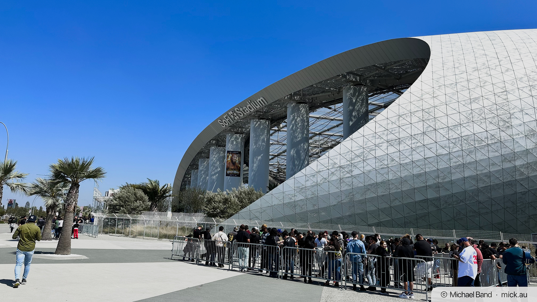 Entering SoFi Stadium