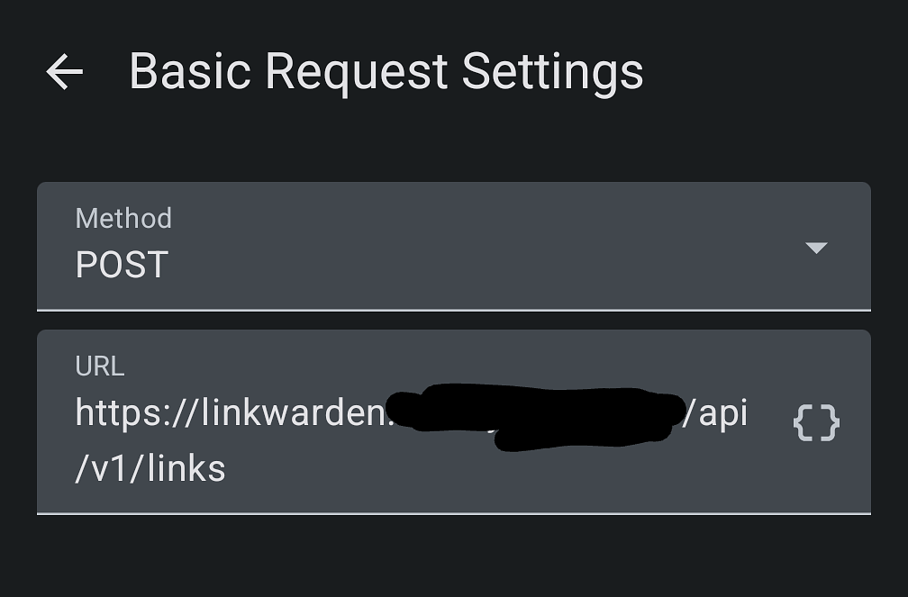 basic request settings