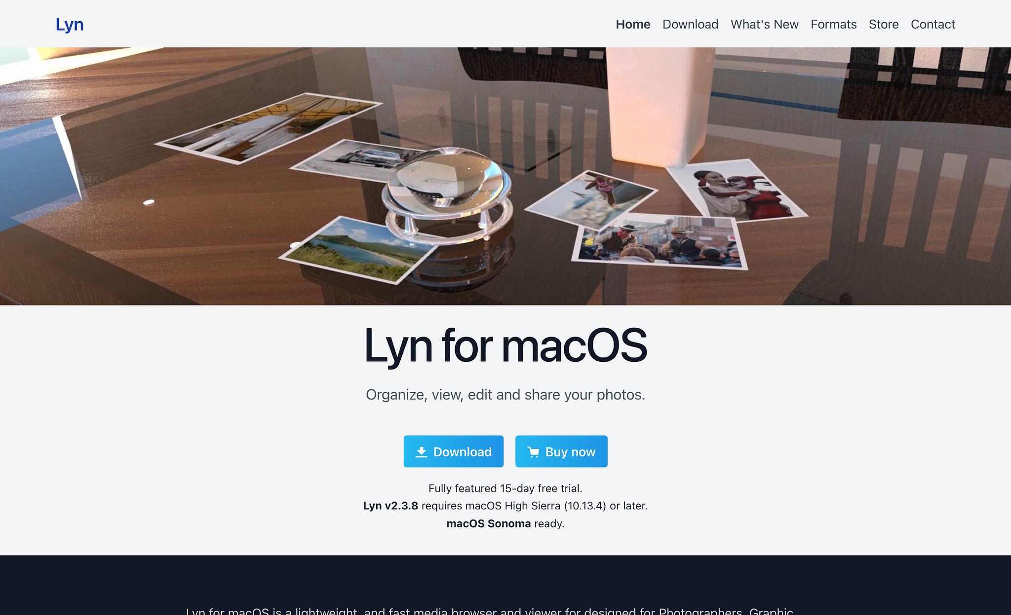 Lyn for macOS Homepage Screenshot (2024-06-04)