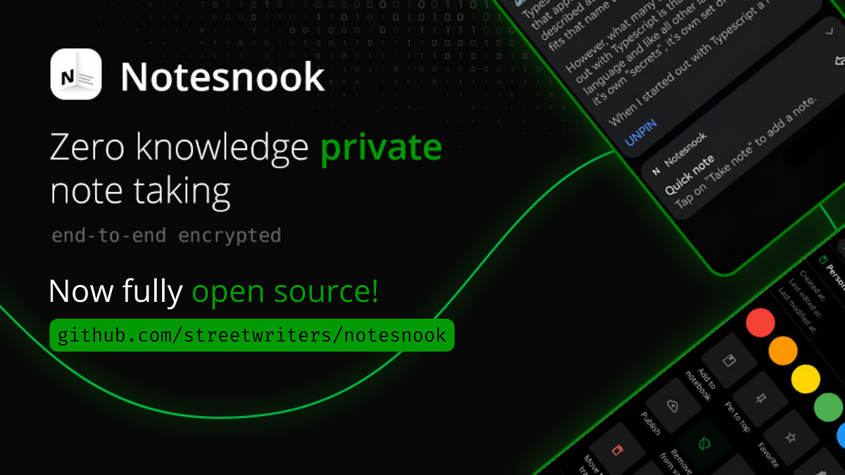 Notesnook: zero knowledge private notes