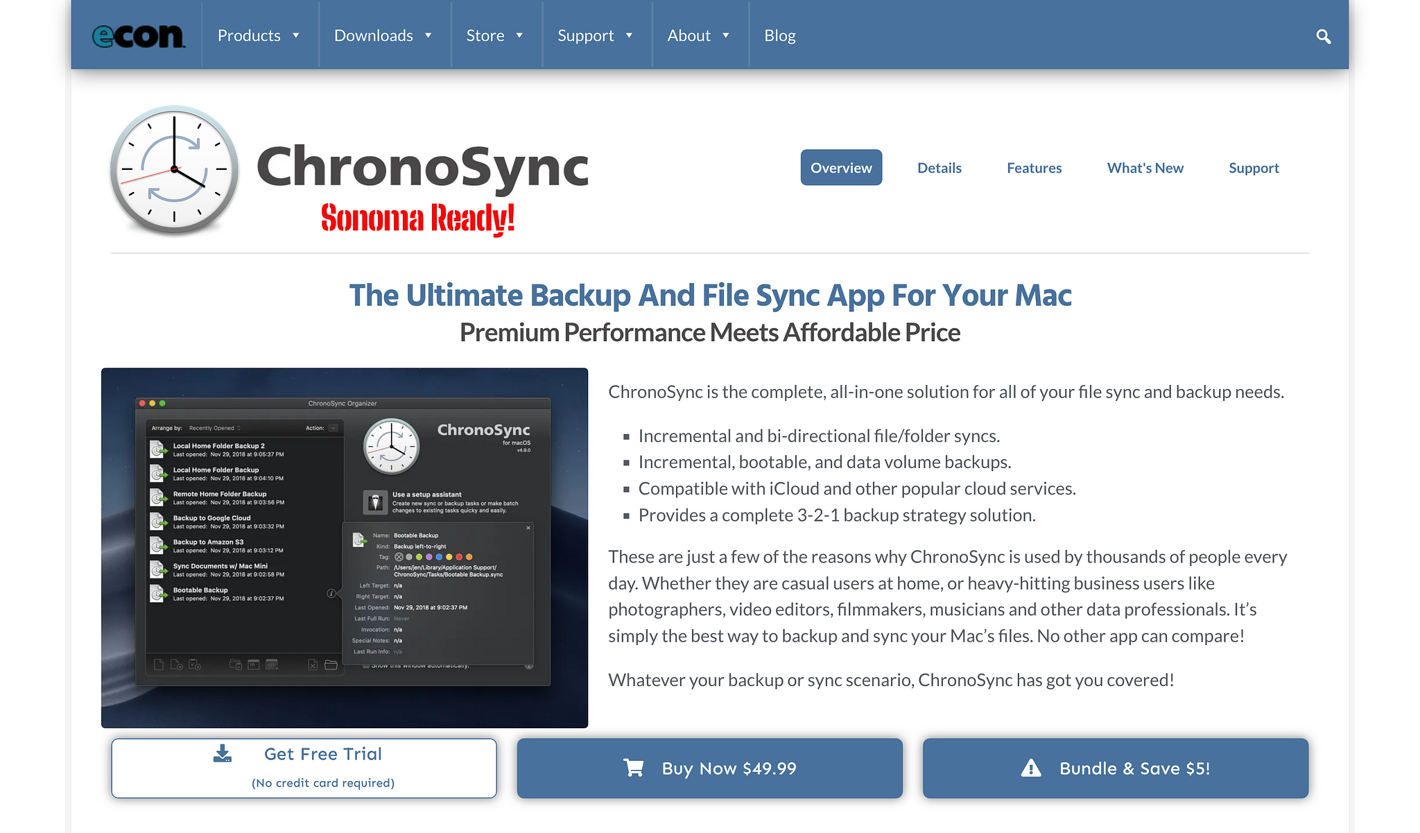 ChronoSync Homepage Screenshot (2024-07-23)