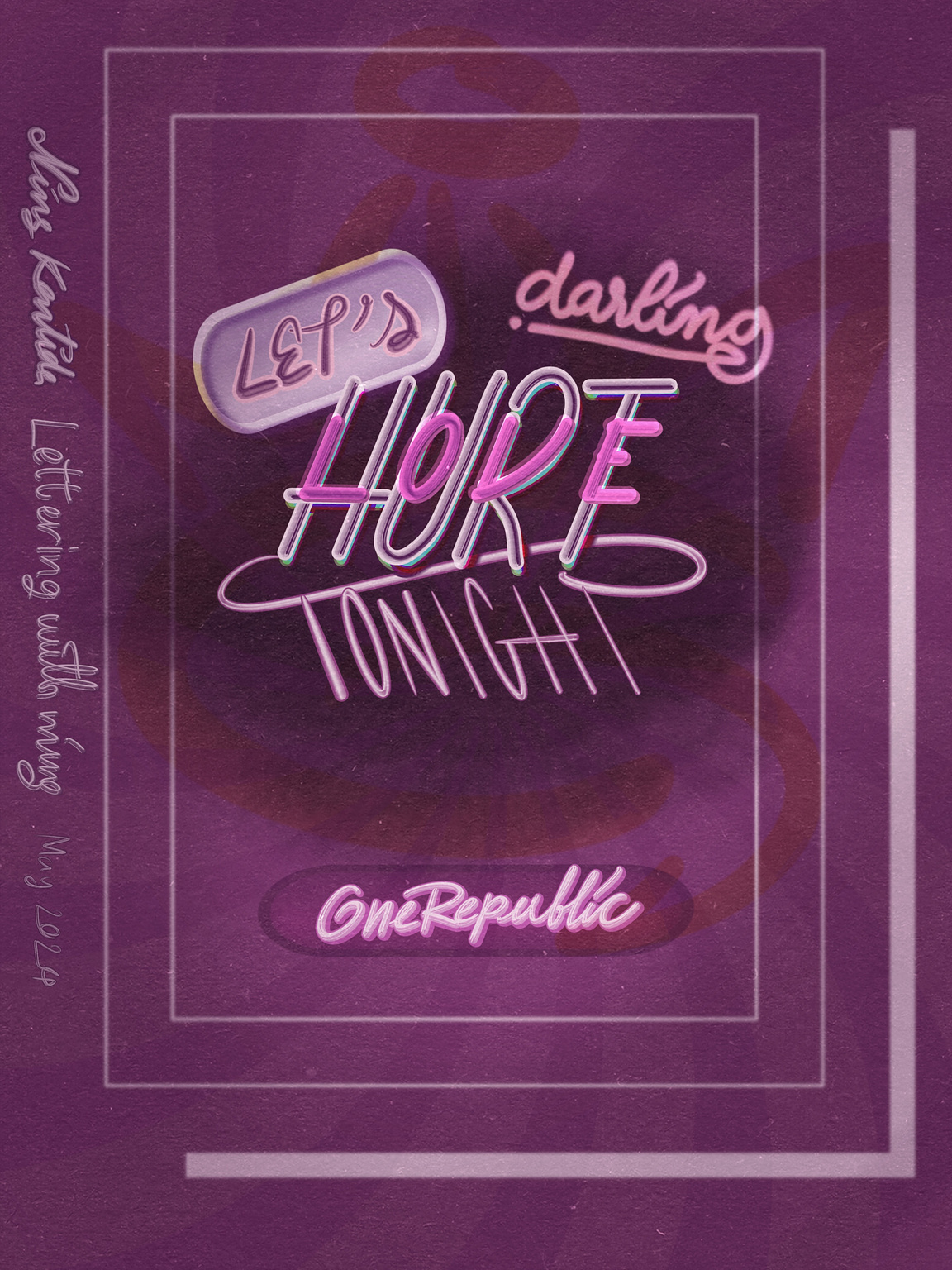 My design inspired by Let's Hurt Tonight by OneRepublic