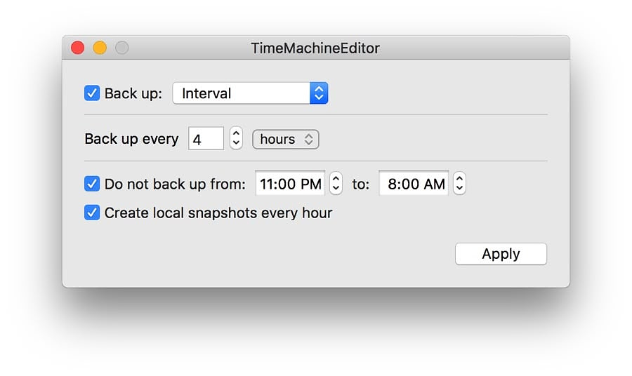 Time Machine Editor