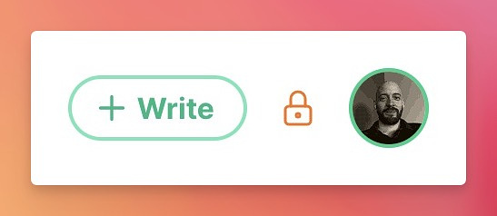 Lock icon shown next to the blog image.