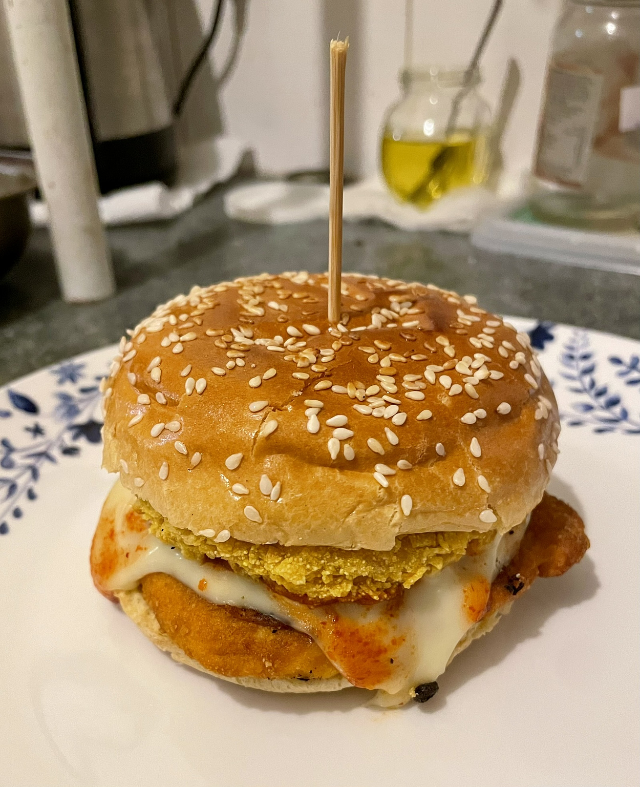 Double Chicken Burger