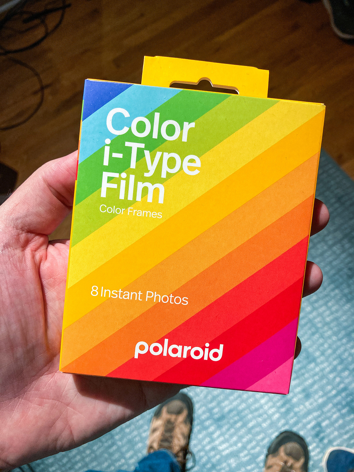 New pack of Polaroid film. I'm looking forward to using this on our next trip. I miss film photography.