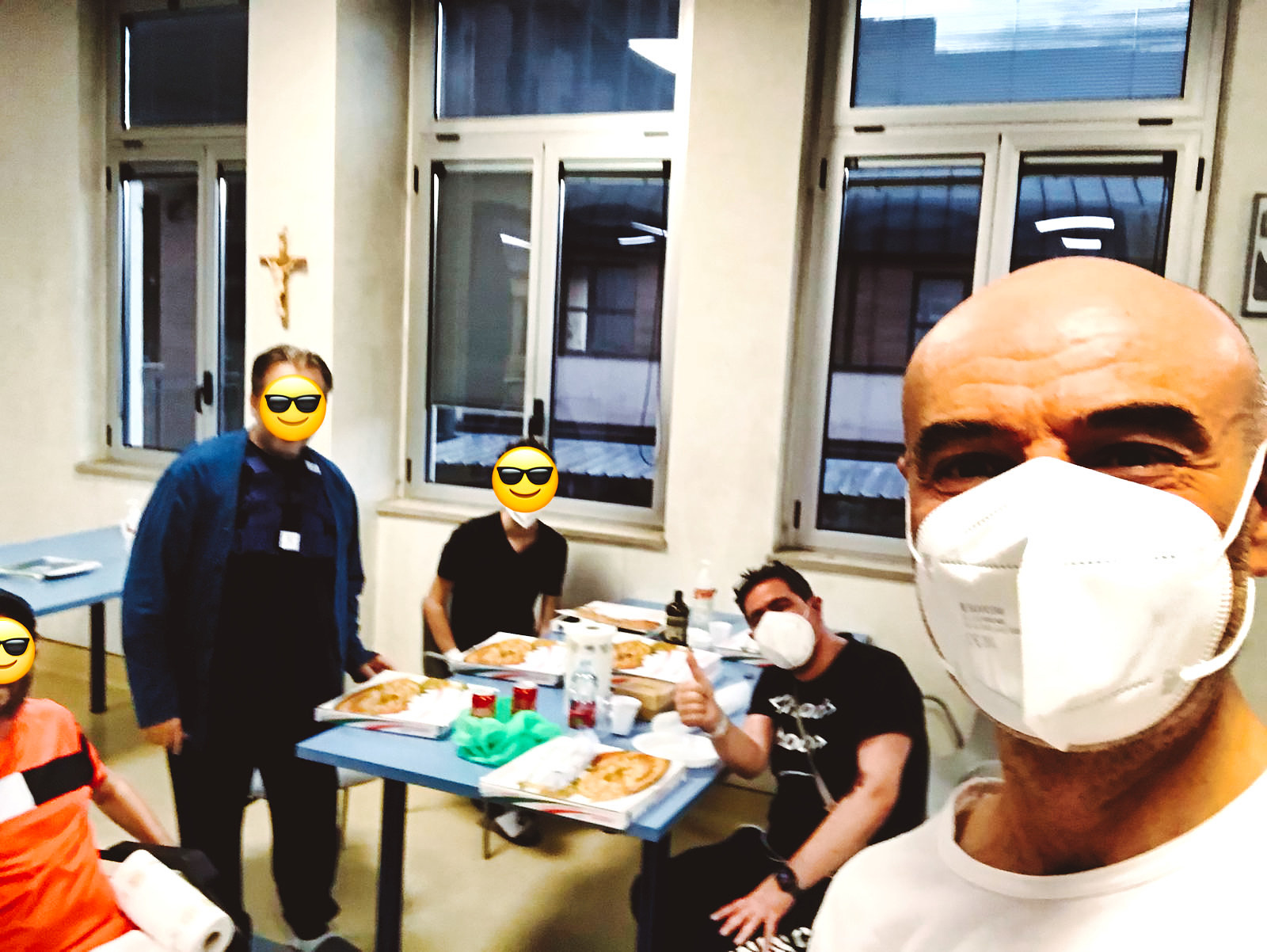 pizza time in the hospital