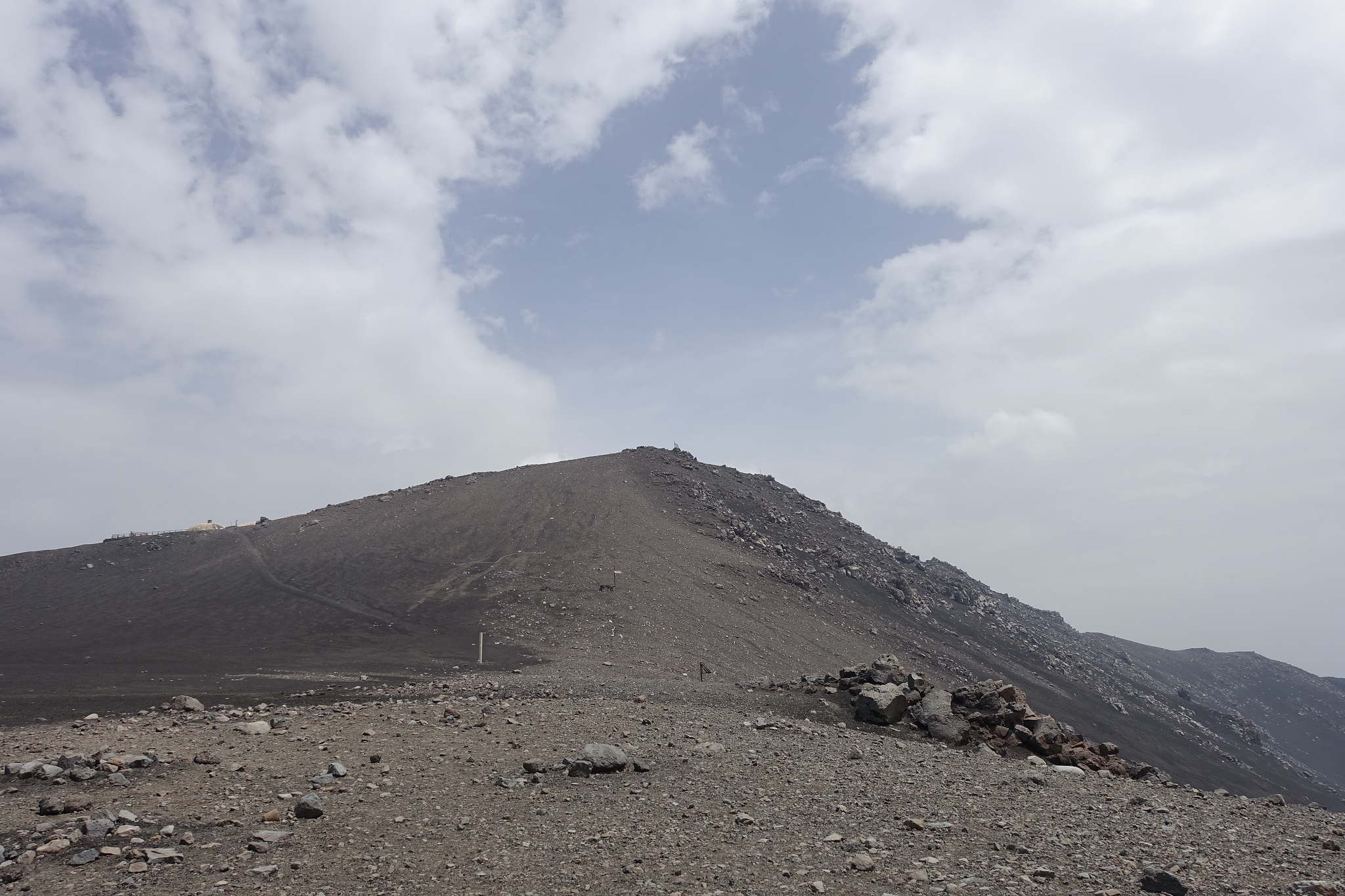 Etna, een maanlandschap, dicht bij de top