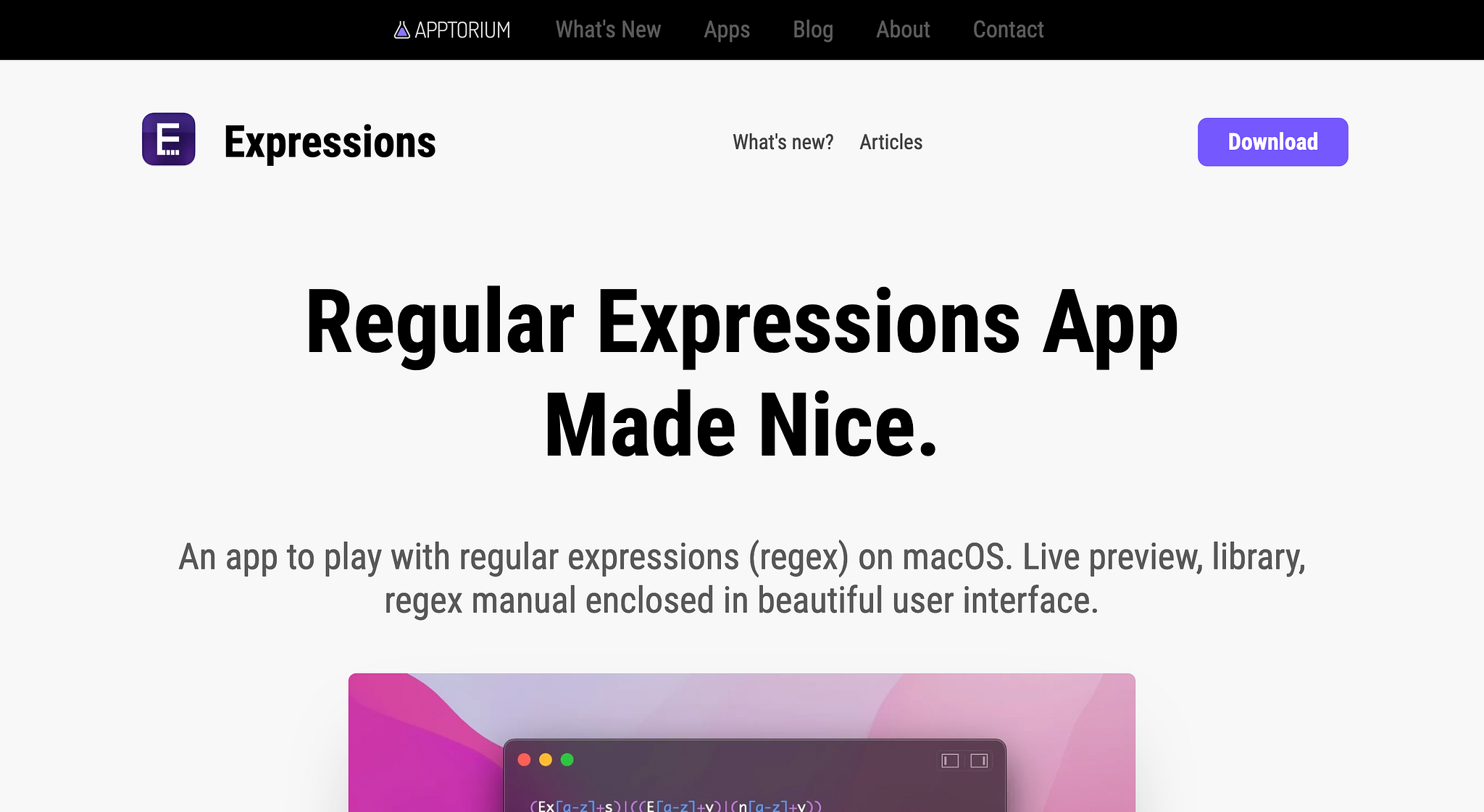 Screenshot Expressions Homepage (2024-04-16)