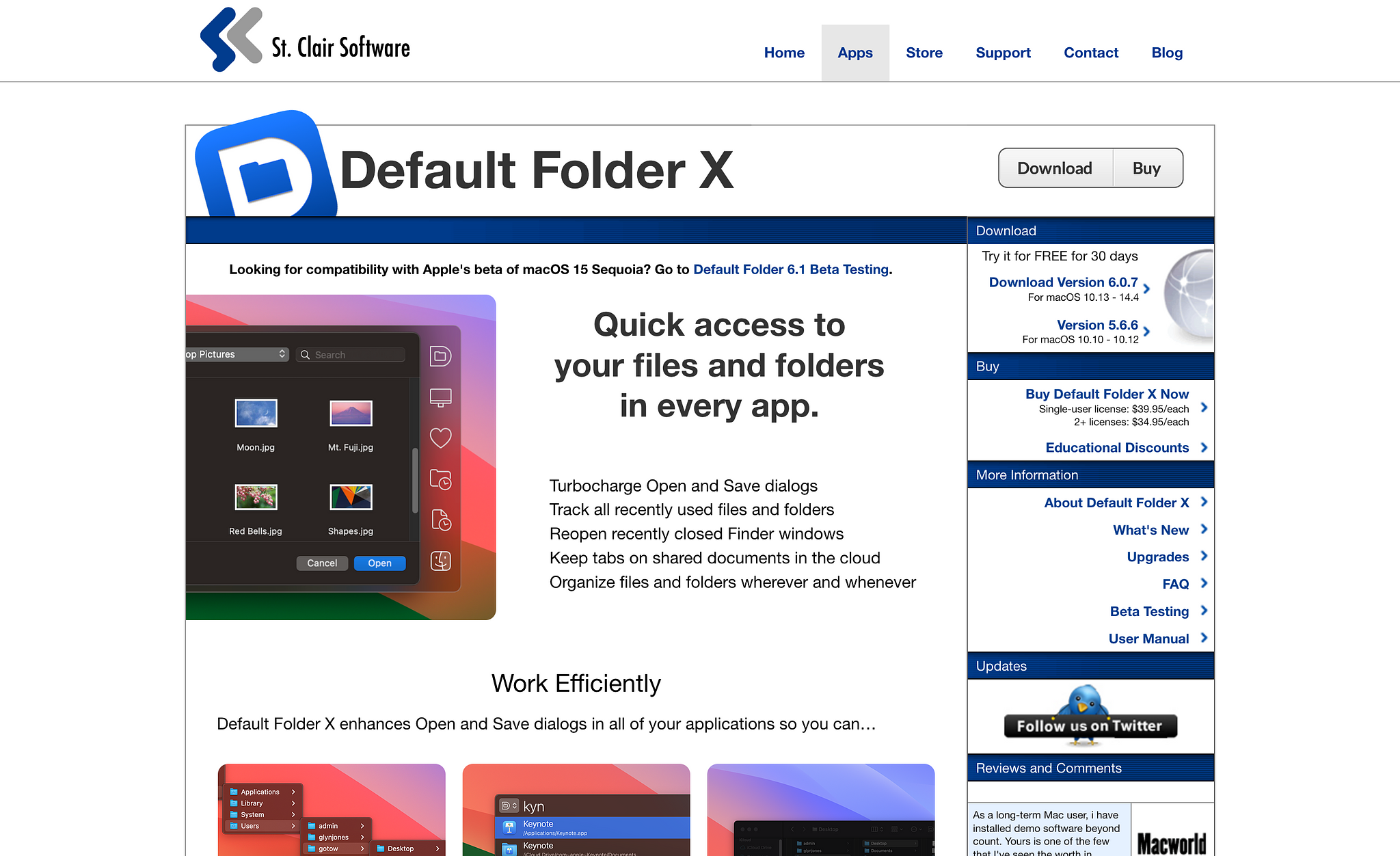 Default Folder X Homepage Screenshot (2024-06-27)