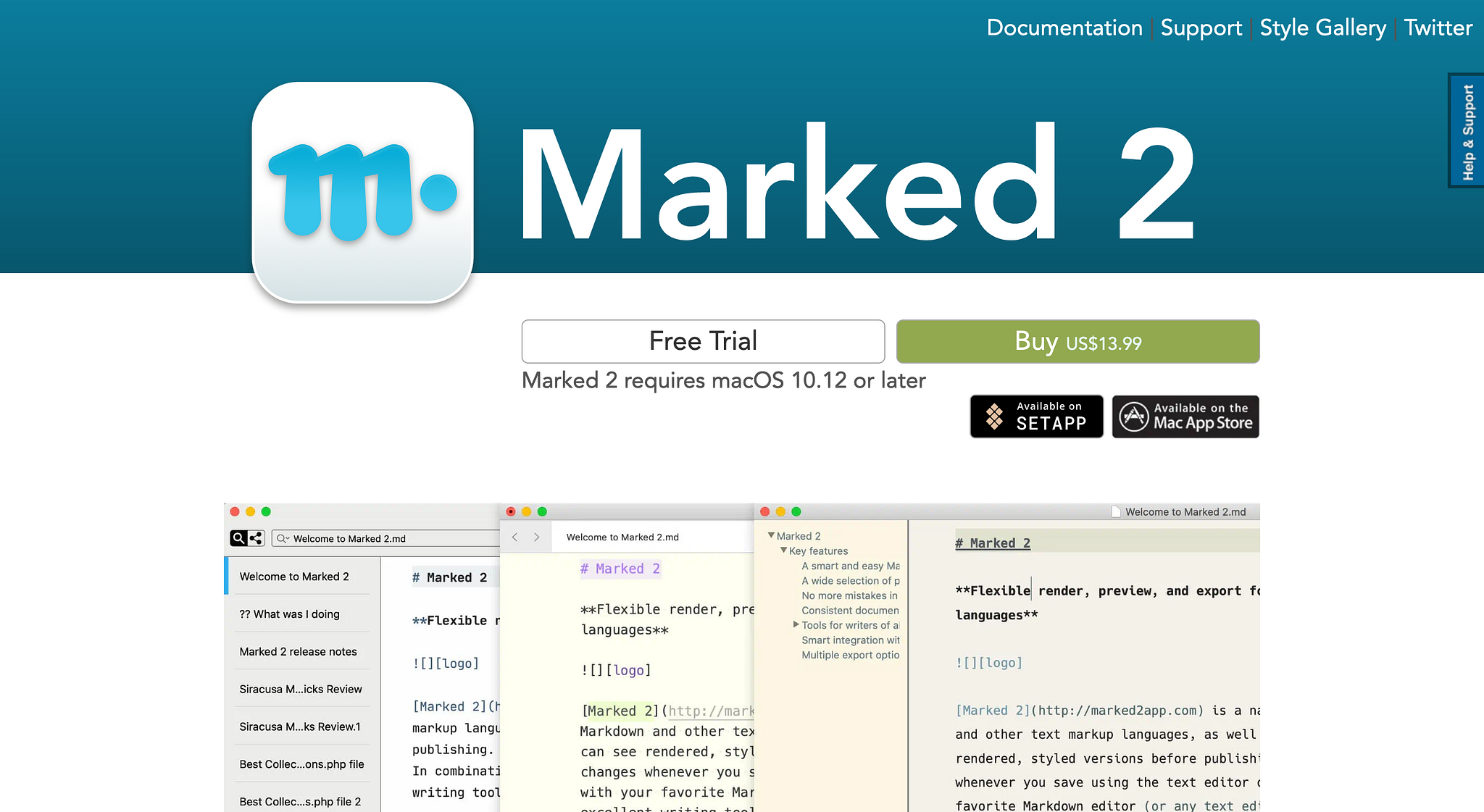 Marked 2 Homepage Screenshot (2024-05-02)