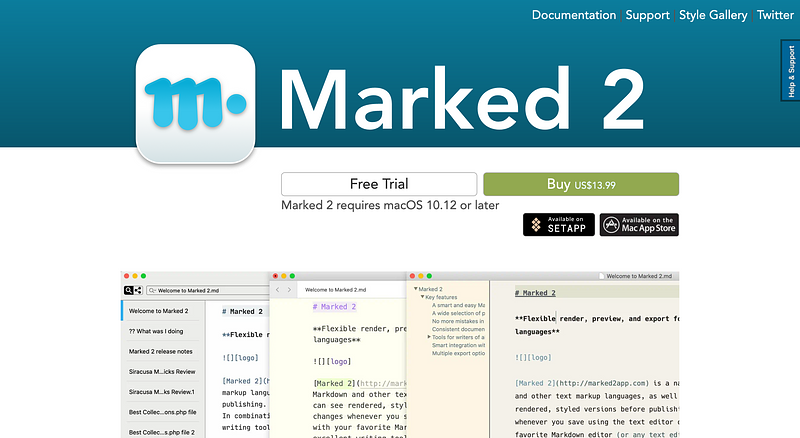 Marked 2 Homepage Screenshot (2024-05-02)