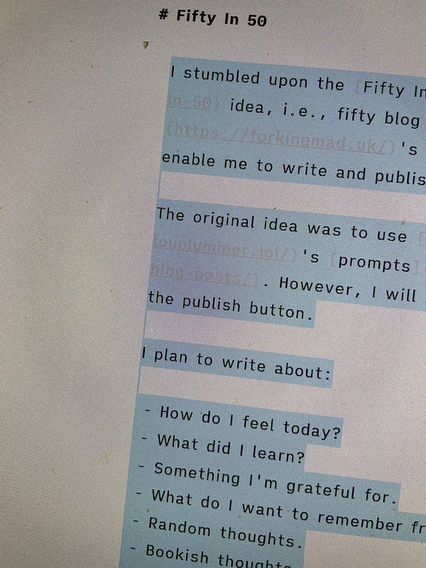 Photo of an essay typed out in iA Writer.