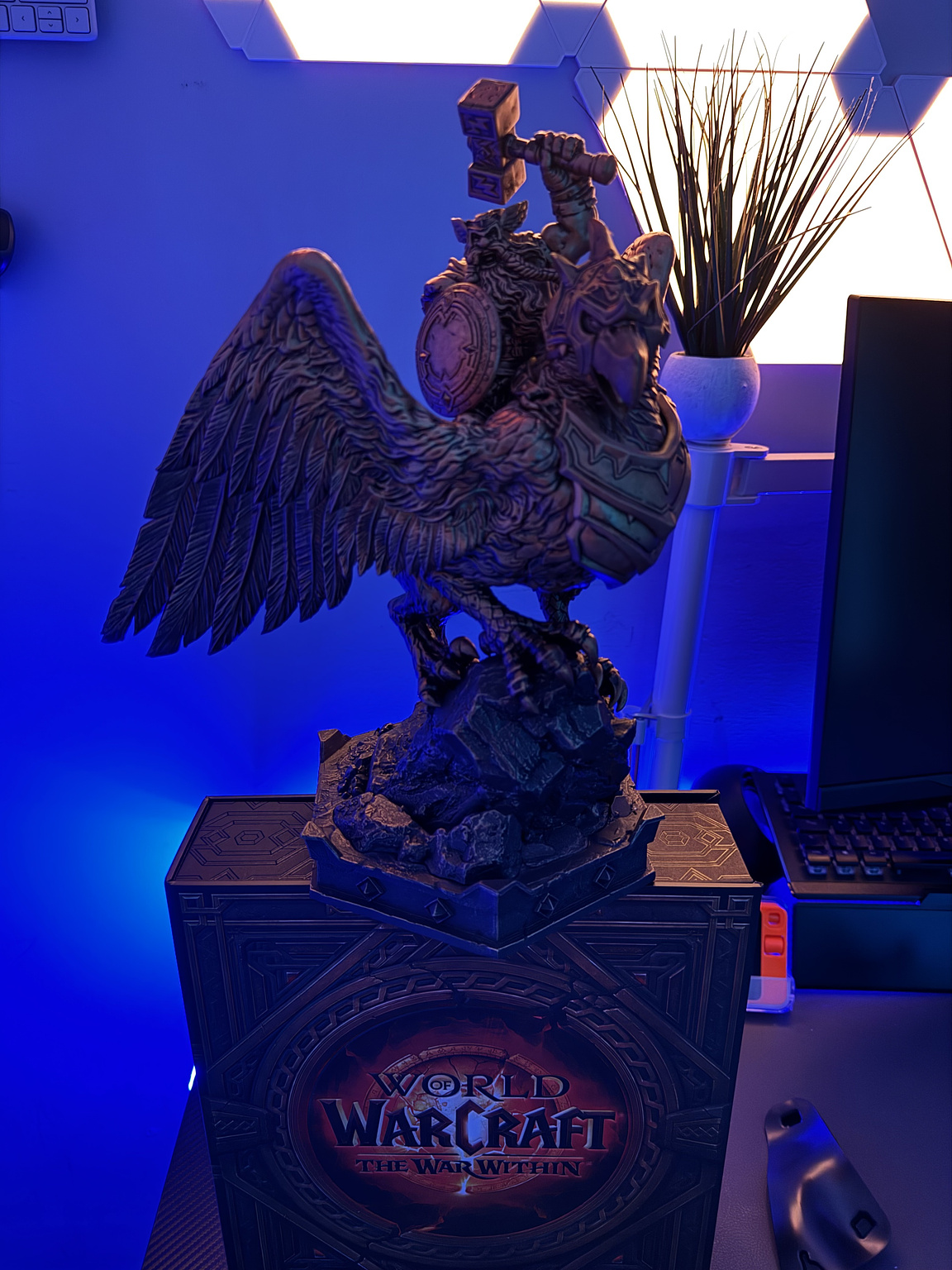 The gryphon rider statue