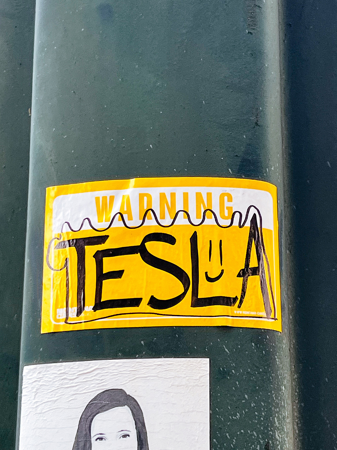 "warning: tesla"