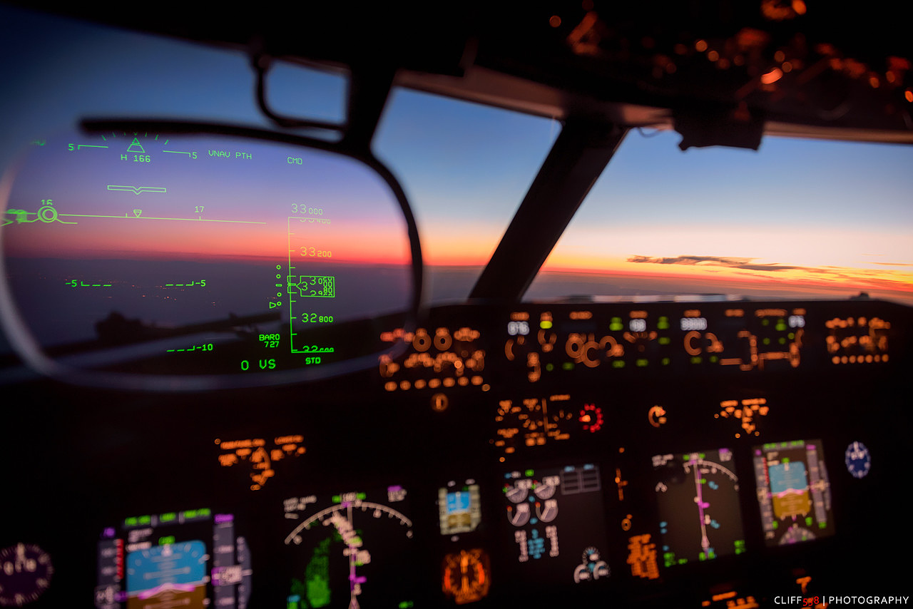 Somewhere over California at 33,000 ft.