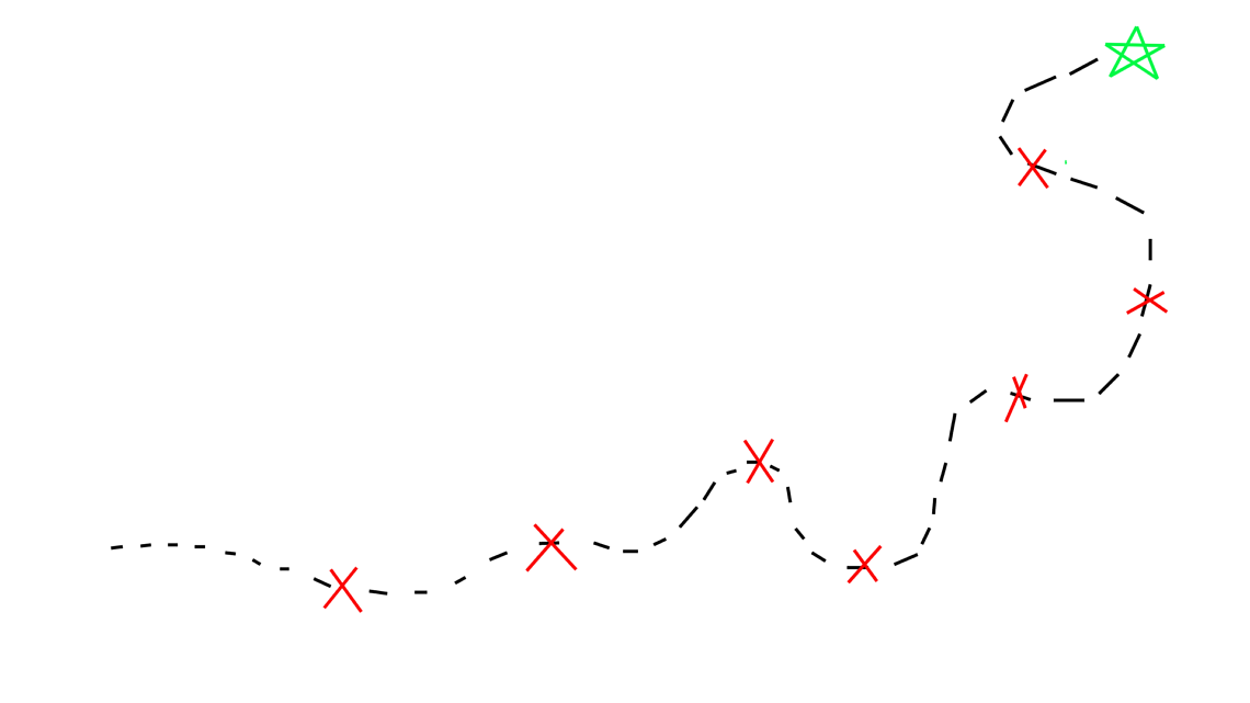 Person climbing a staircase of broken pieces, symbolizing growth through micro-failures