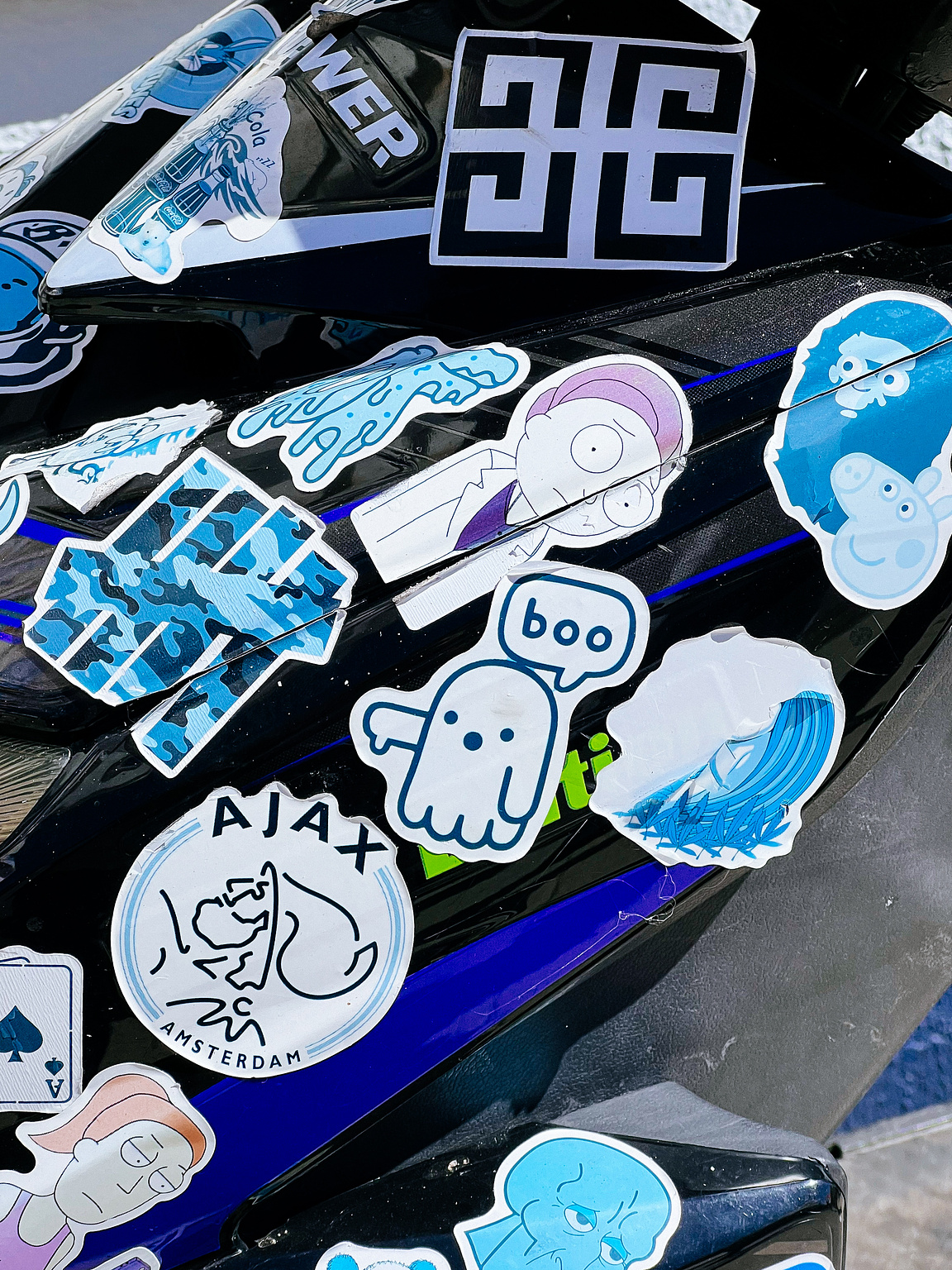 lots of stickers. 