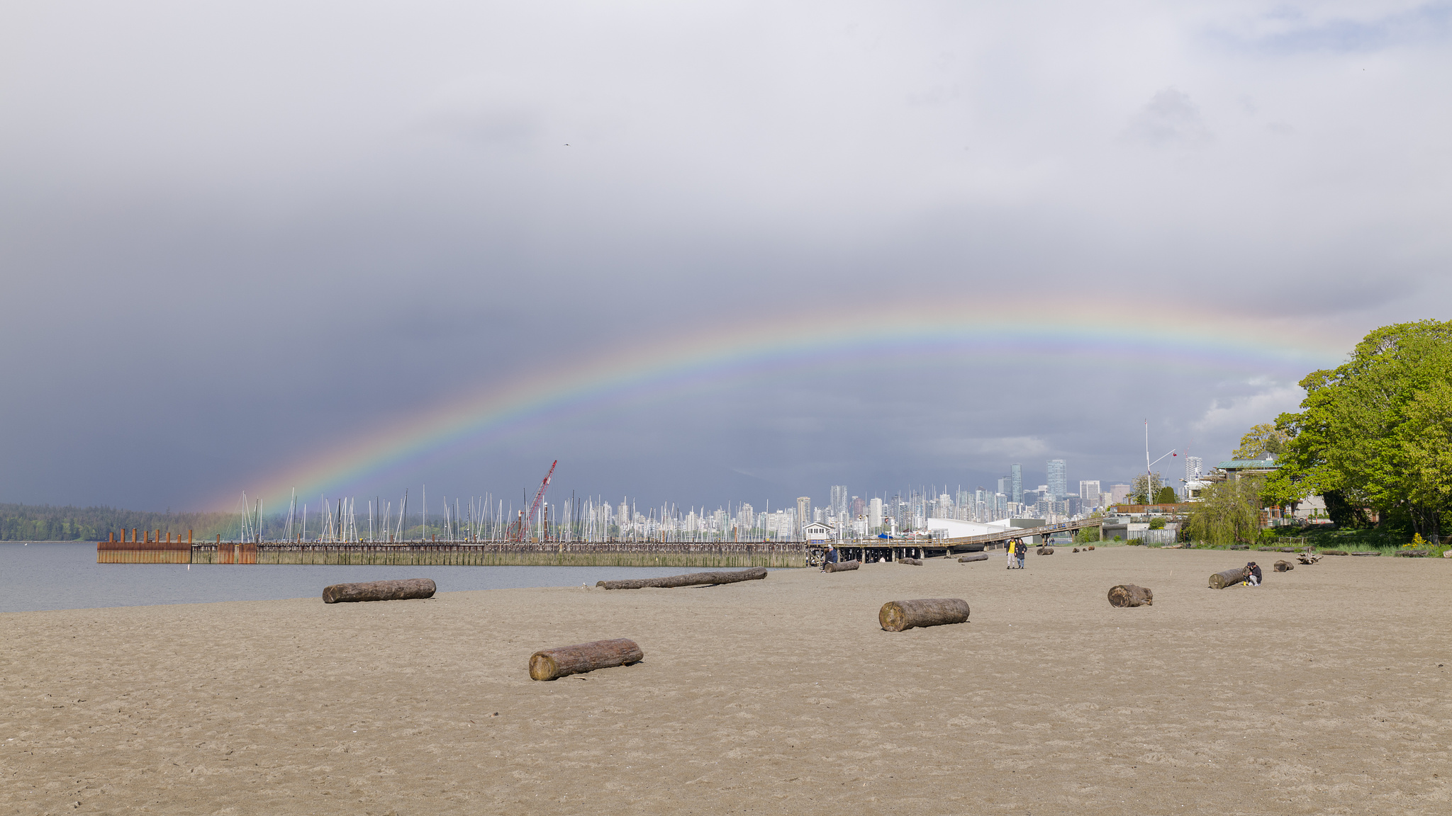 Rainbow over Jericho Beach