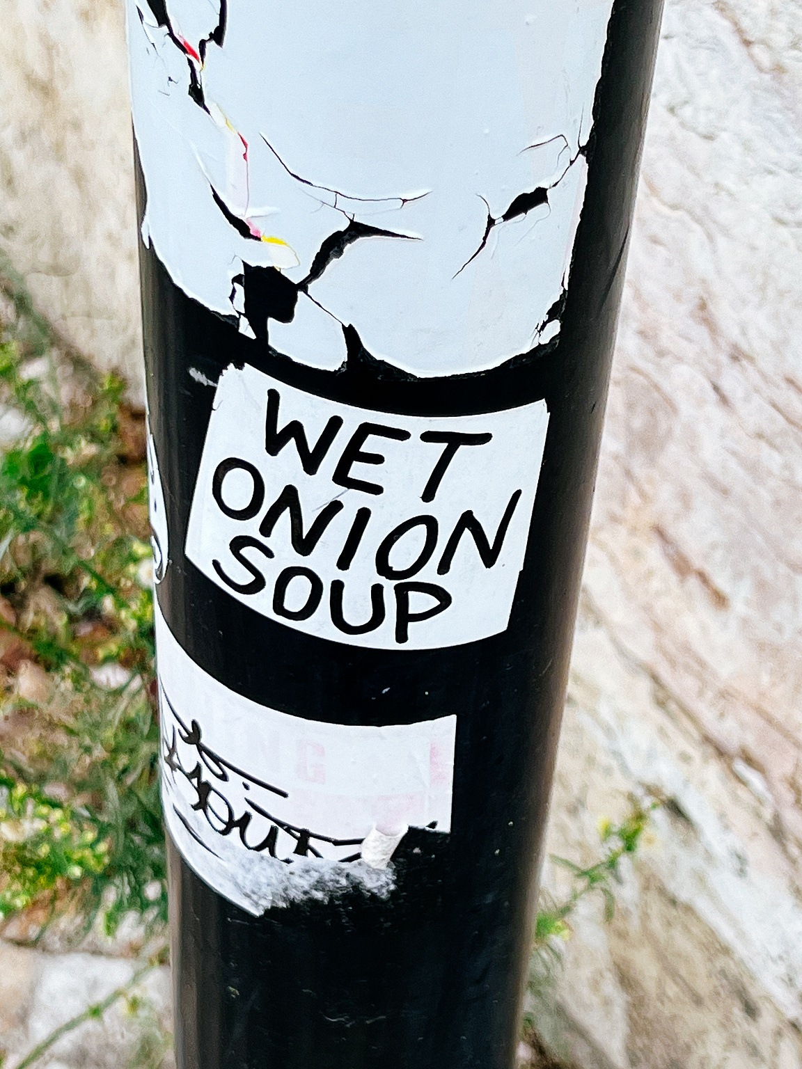 "Wet Onion Soup". 