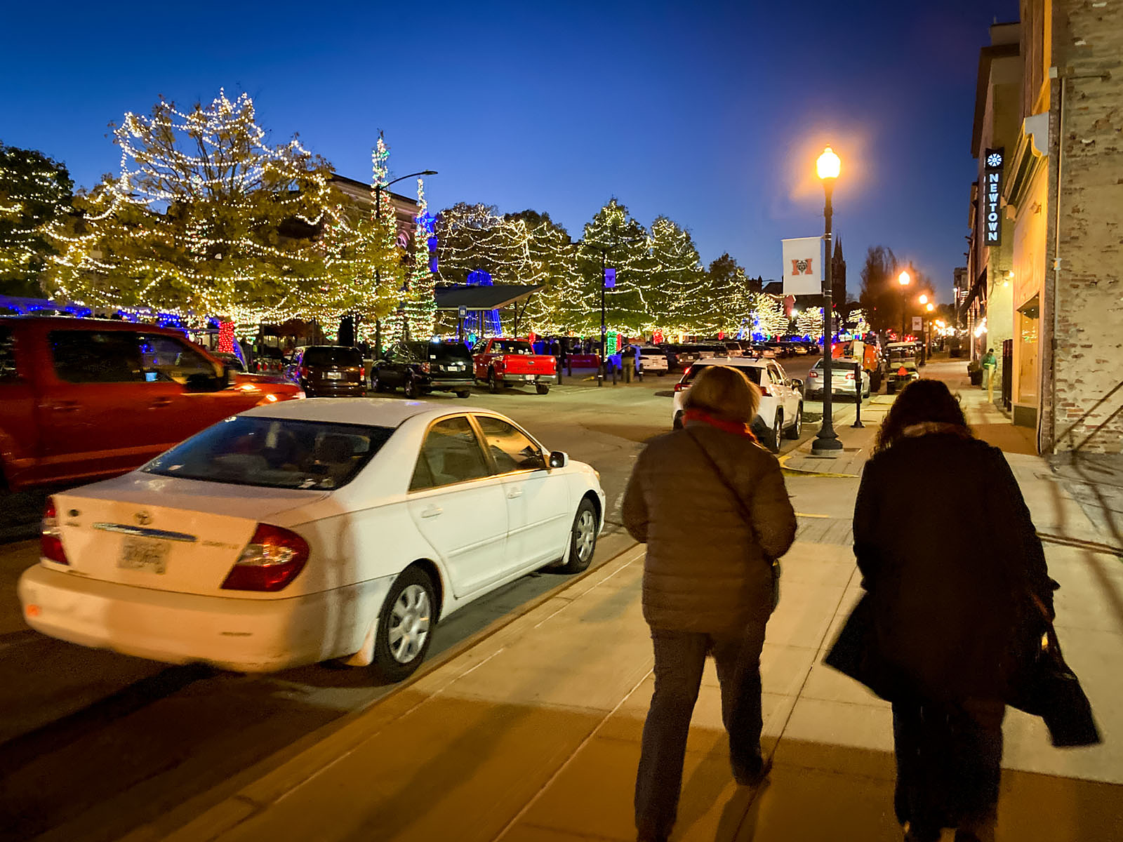 Christmas lights in downtown Macon, GA.