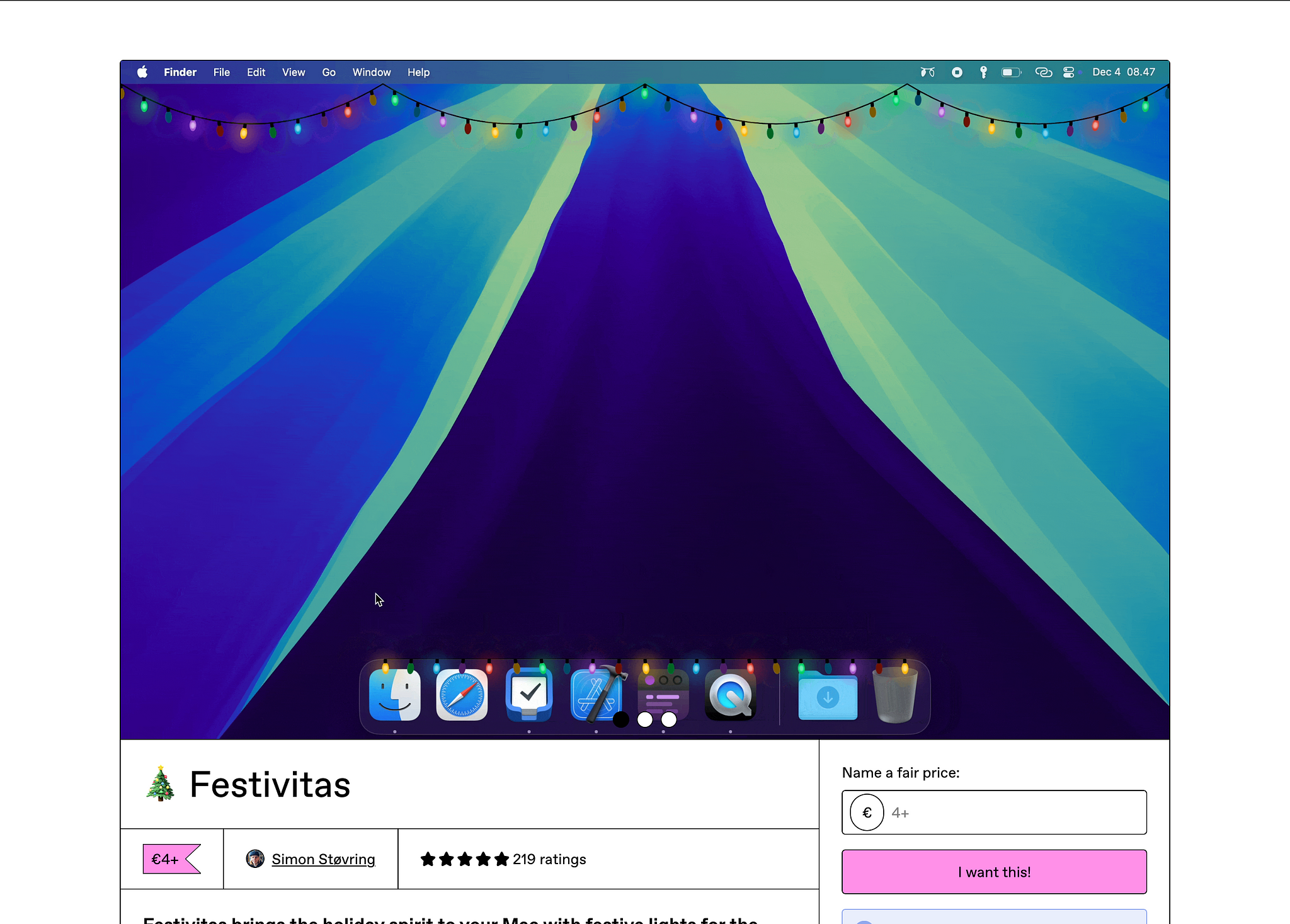 Festivitas Homepage Screenshot (07.12.2024)