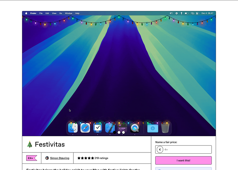 Festivitas Homepage Screenshot (07.12.2024)