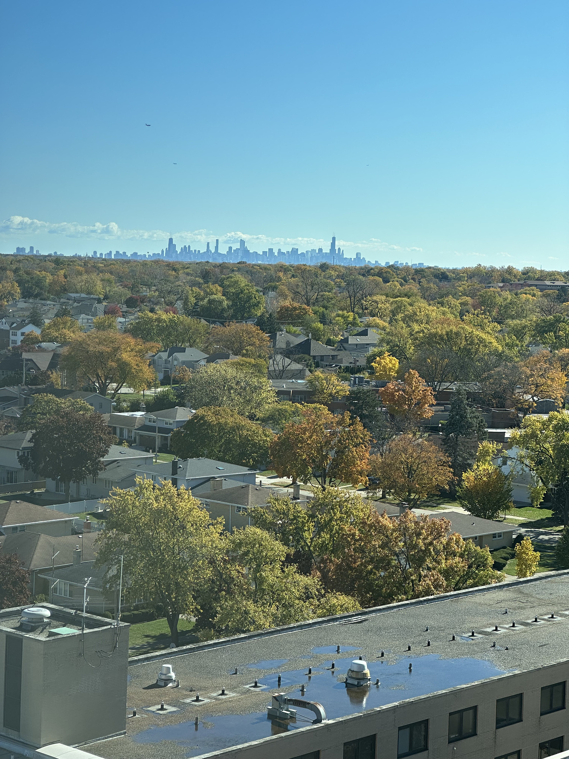 Downtown Chicago as seen from Park Ridge,IL