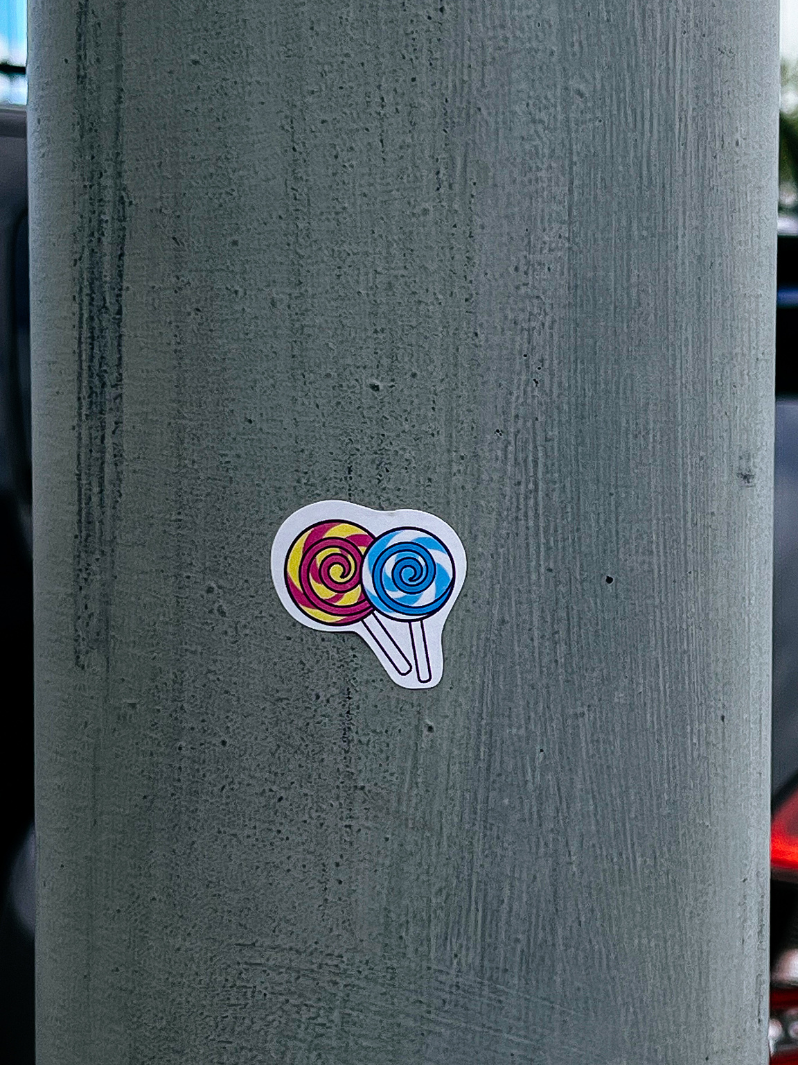 Lollipop stickers. 