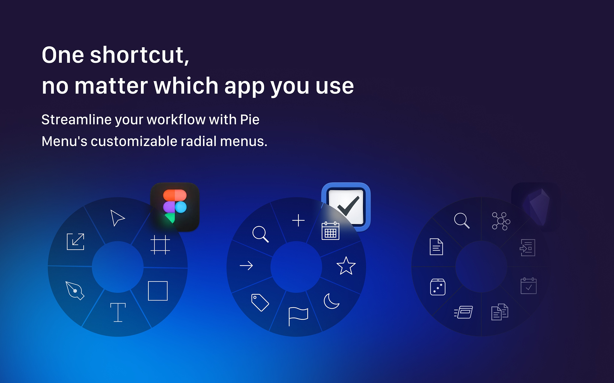 Pie Menu Interface