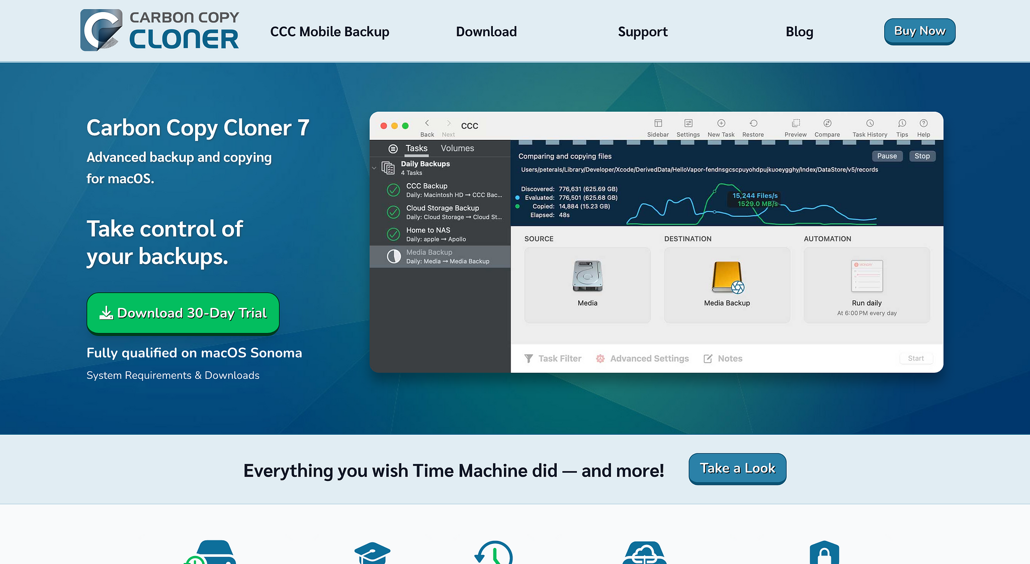 Carbon Copy Cloner Homepage Screenshot (2024-05-14)