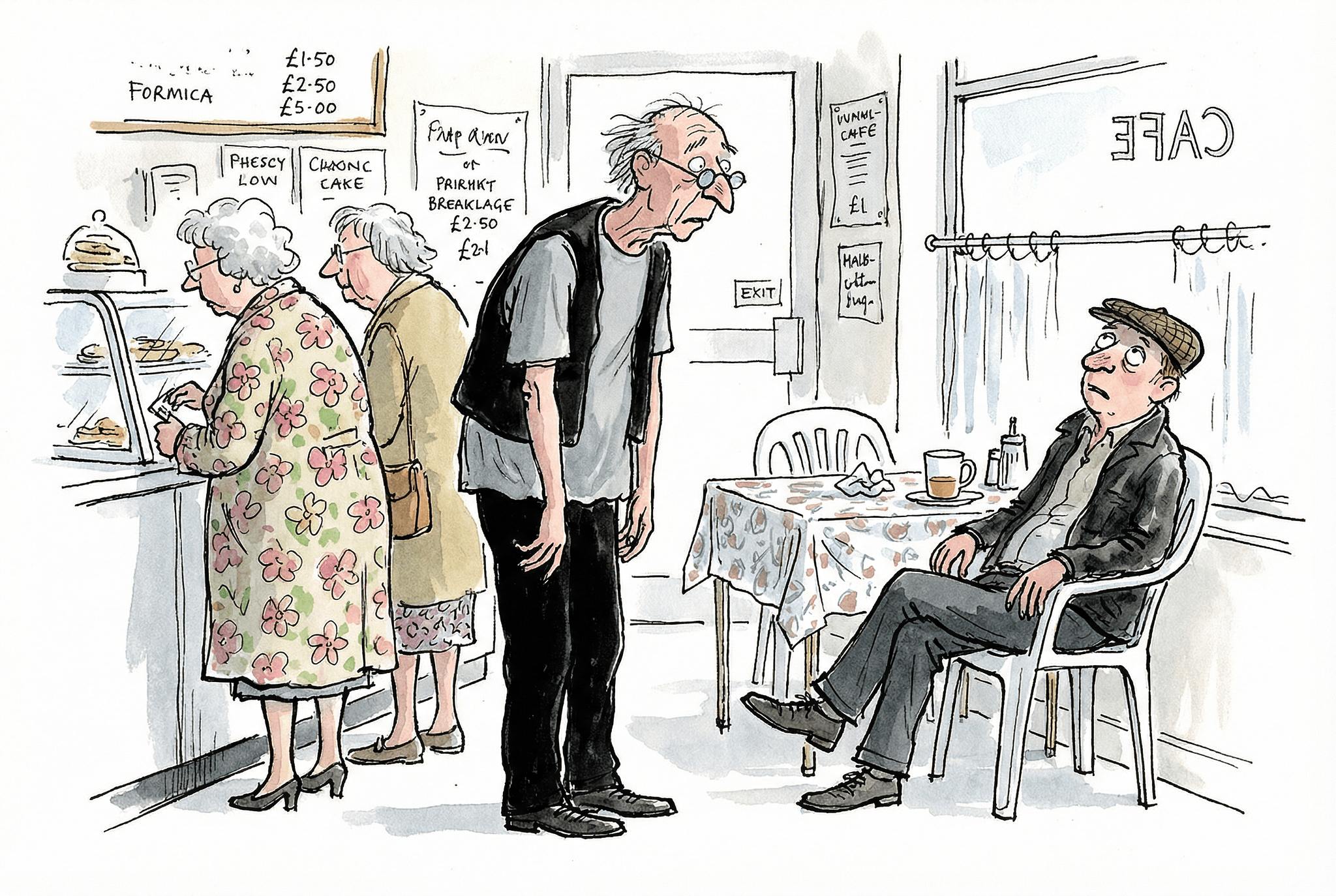 Joe and Bob at the greasy spoon 