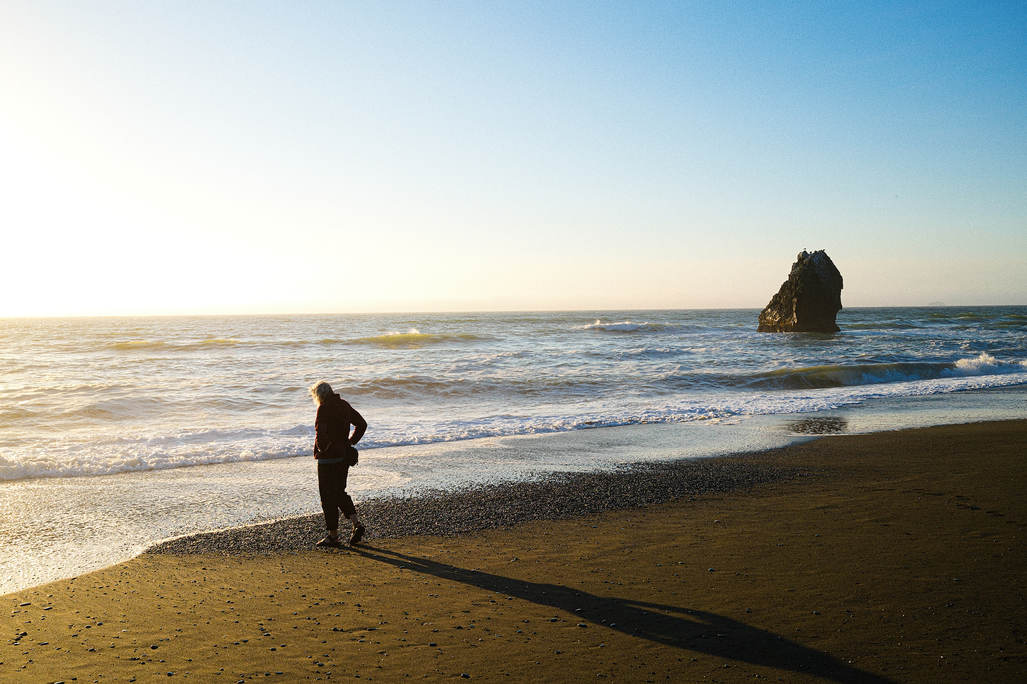 Looking for agates outside of Gold Beach