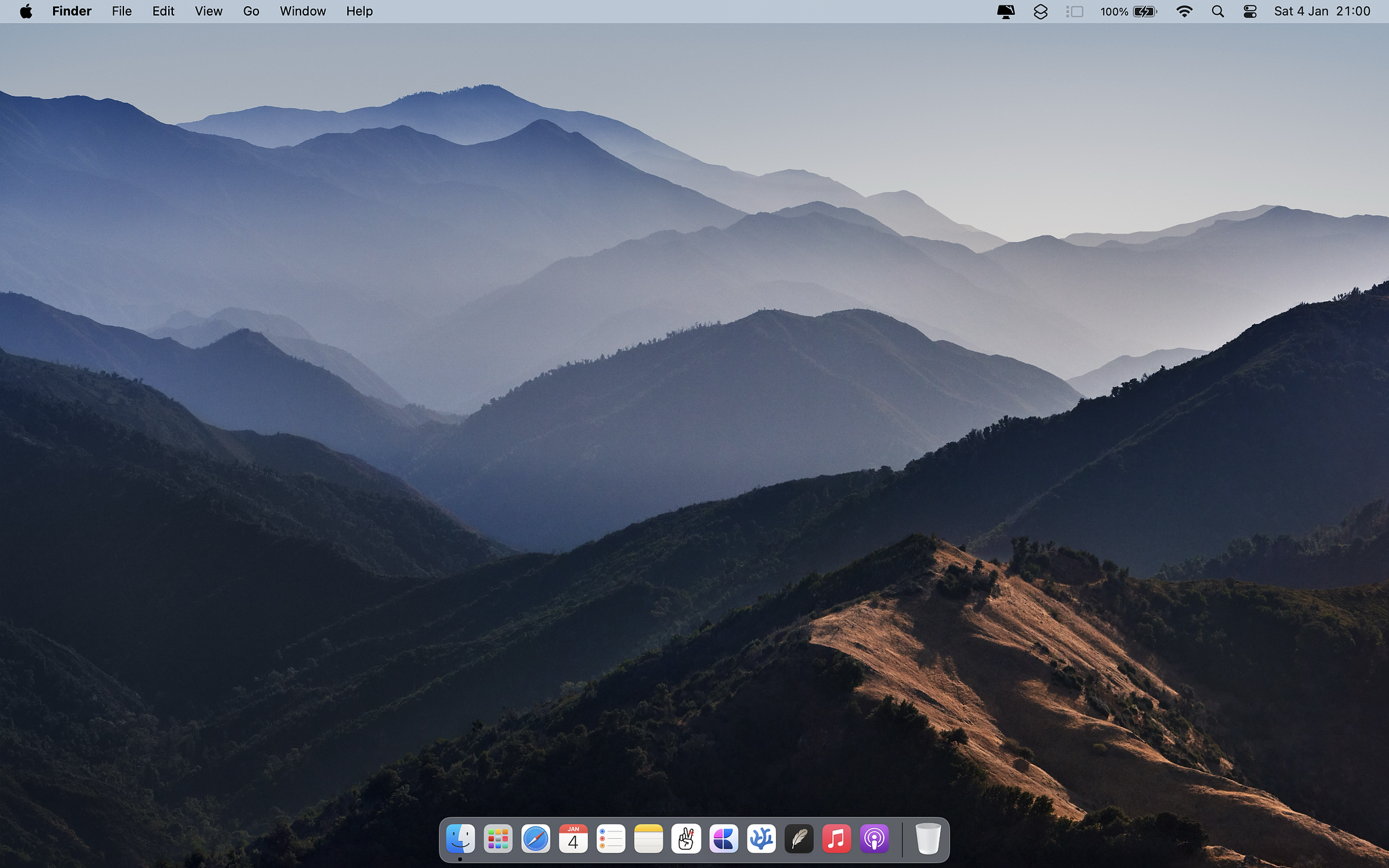 My current macOS desktop layuout.