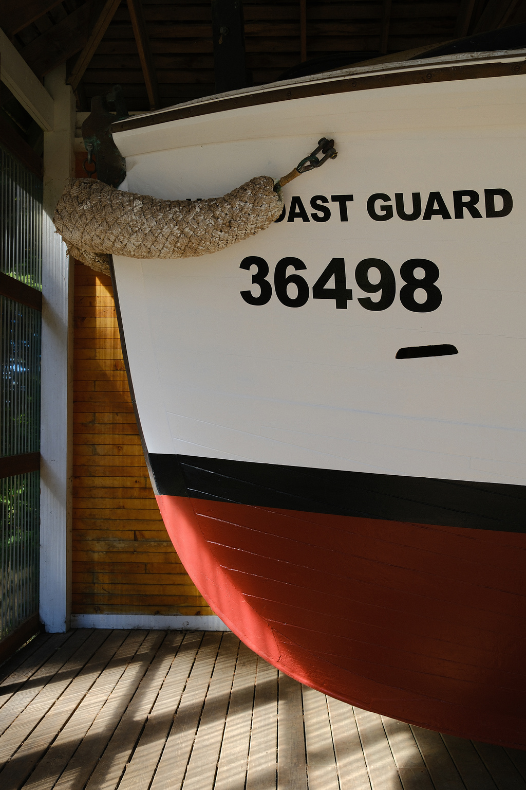 Museum lifeboat, Port Orford, OR