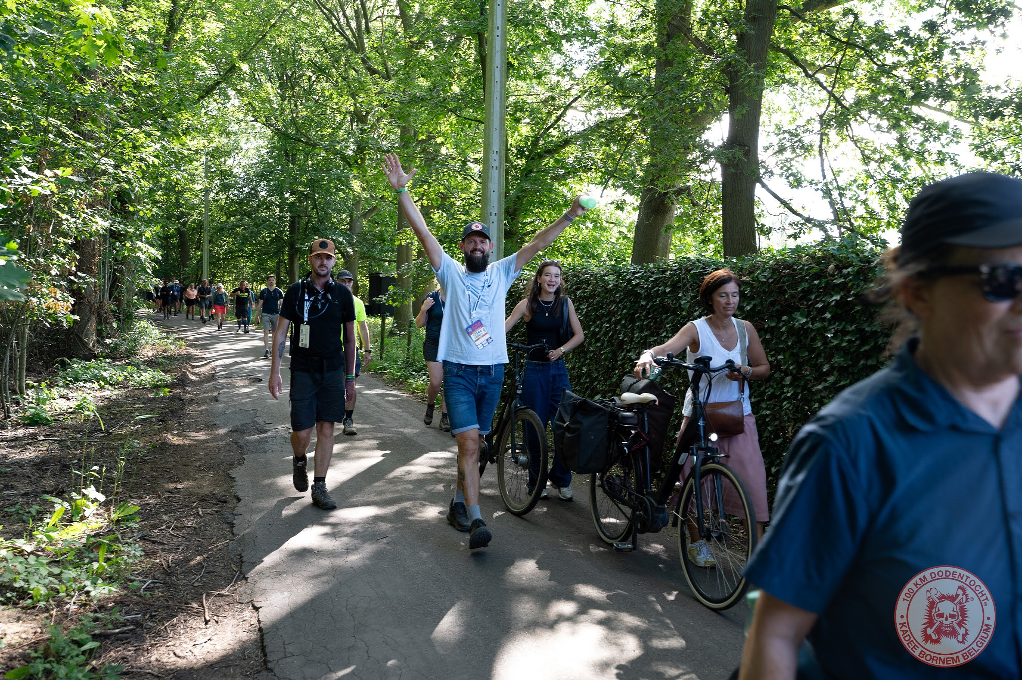 Ik, ergens tijdens de dodentocht.