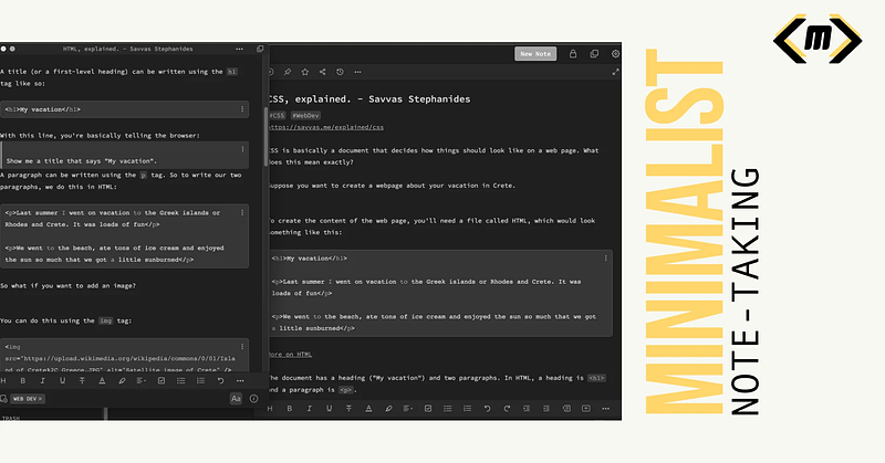 My journey into minimalist note-taking starts here.