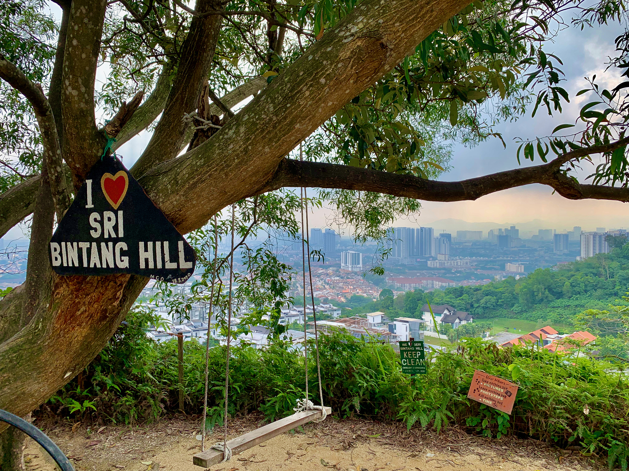 City skyline view from teh 2nd hill of Sri Bintang