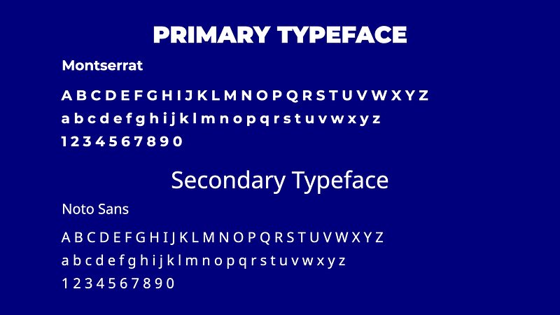 The typography choice for Freight First
