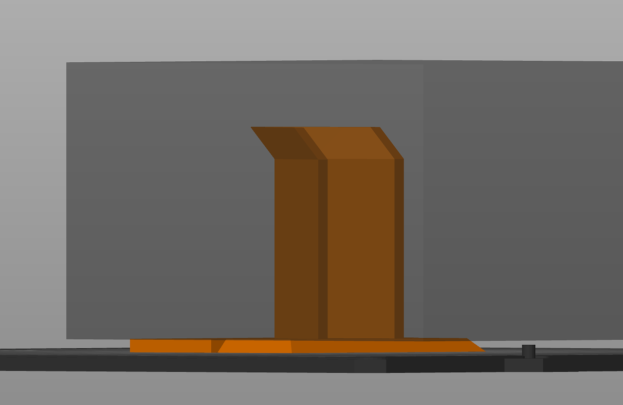 Pliers holder with cube as a negative volume