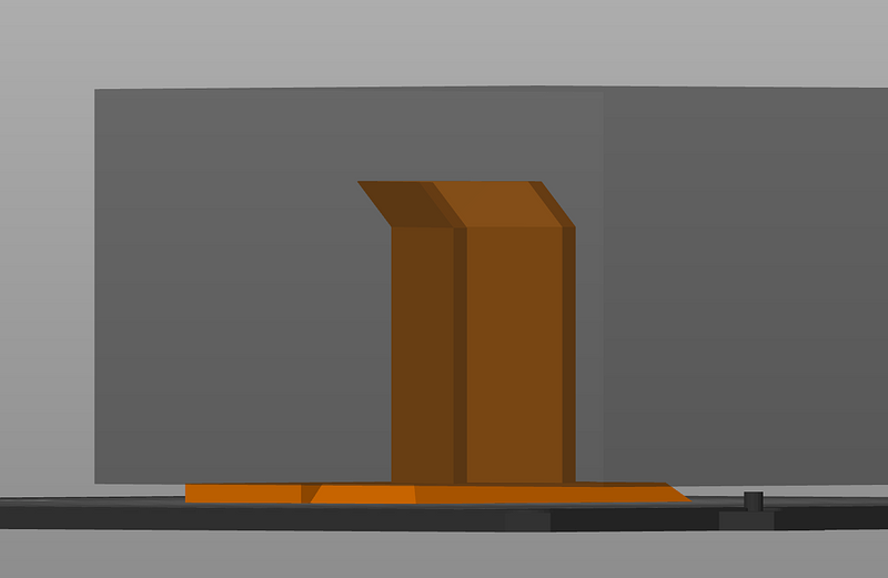 Pliers holder with cube as a negative volume