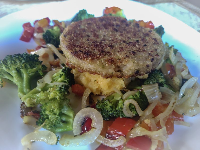 Culinary inspiration? Sort of! Home cooked veggie meal