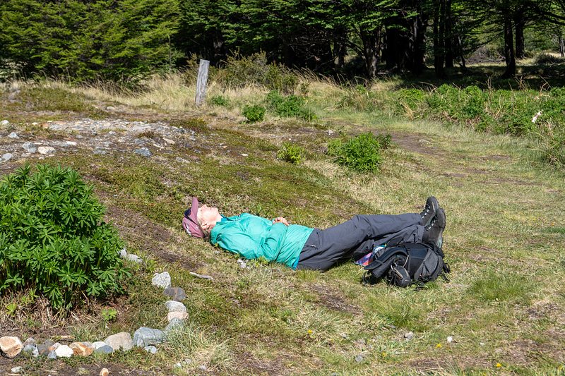 Kiersten relaxing back at the refuge
